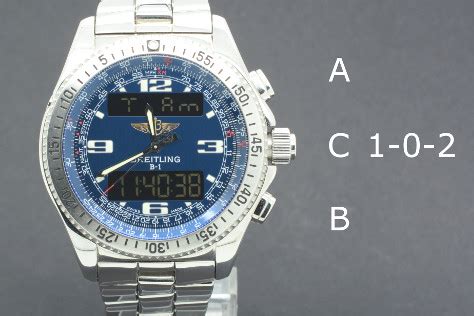 setting a breitling single dial chronospace|breitling watch hour hand.